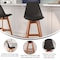 Flash Furniture 27 Inch Black Plastic and LeatherSoft Barstools, PK 2 CH-210925-7-BK-GG - alternate 4